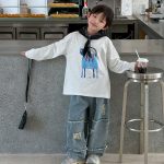 【110-160】 プリント 長袖 Tシャツ - 画像 (7)