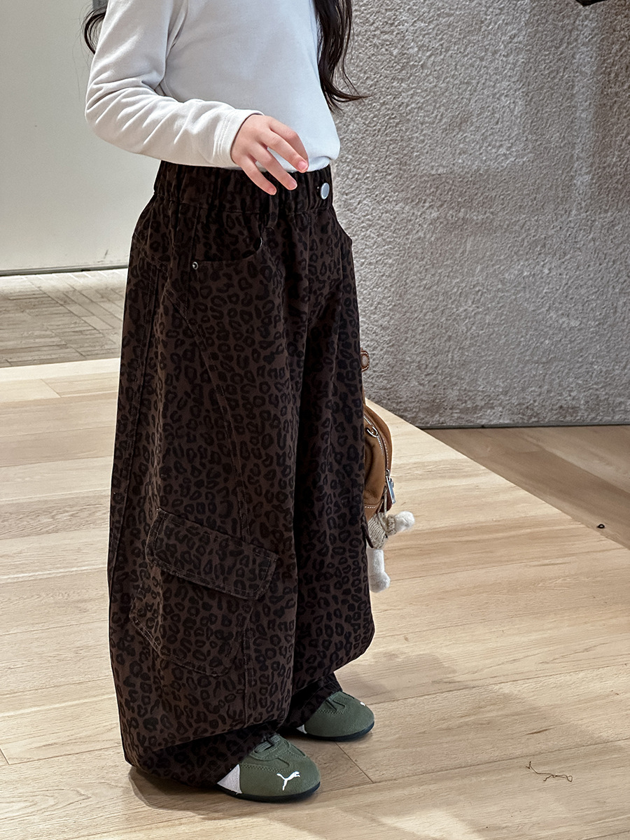 【90-150】 ヒョウ柄 ボトムス パンツ - 画像 (4)