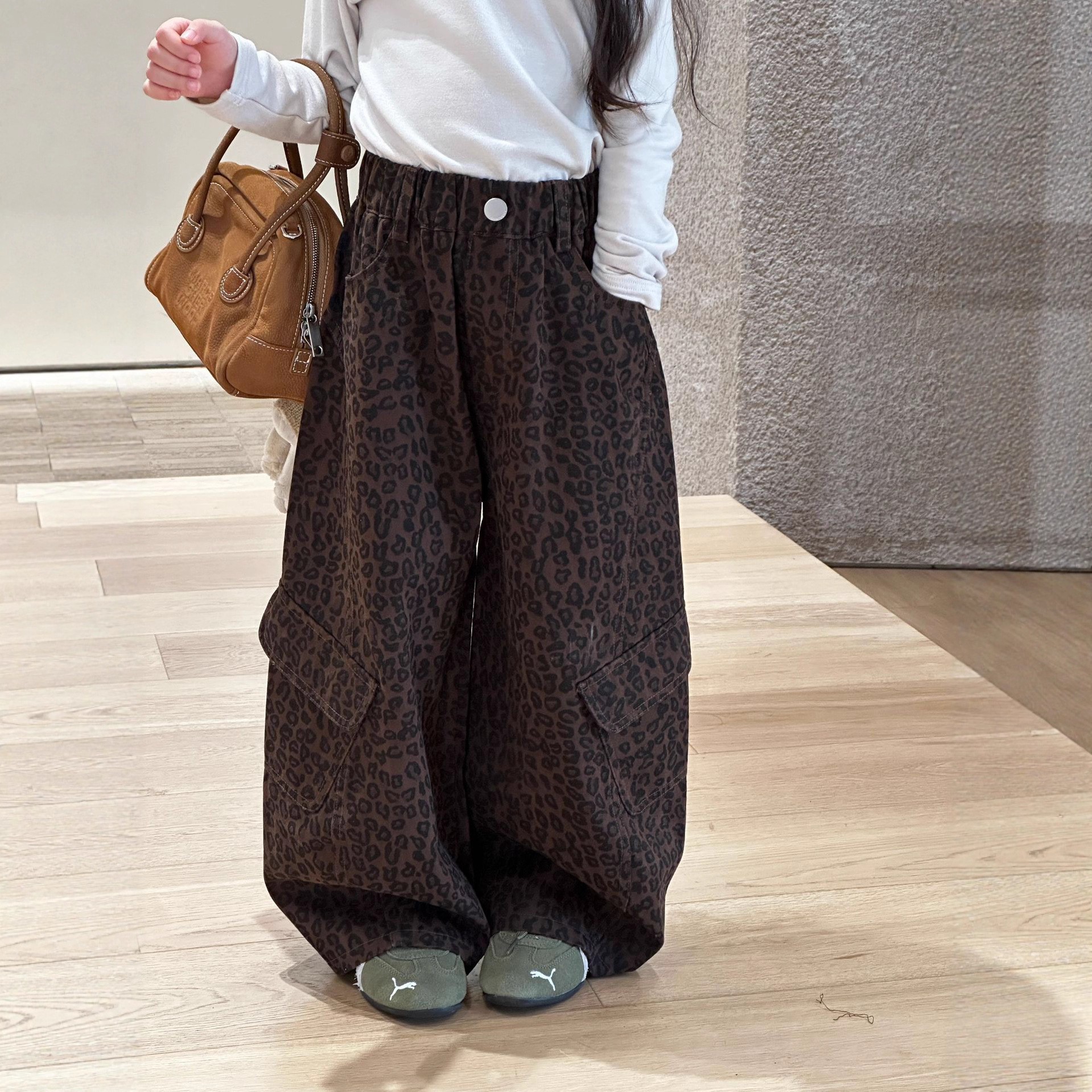 【90-150】 ヒョウ柄 ボトムス パンツ - 画像 (7)
