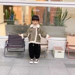 【73-120】 ふわふわ 切り替え アウター - 画像 (5)