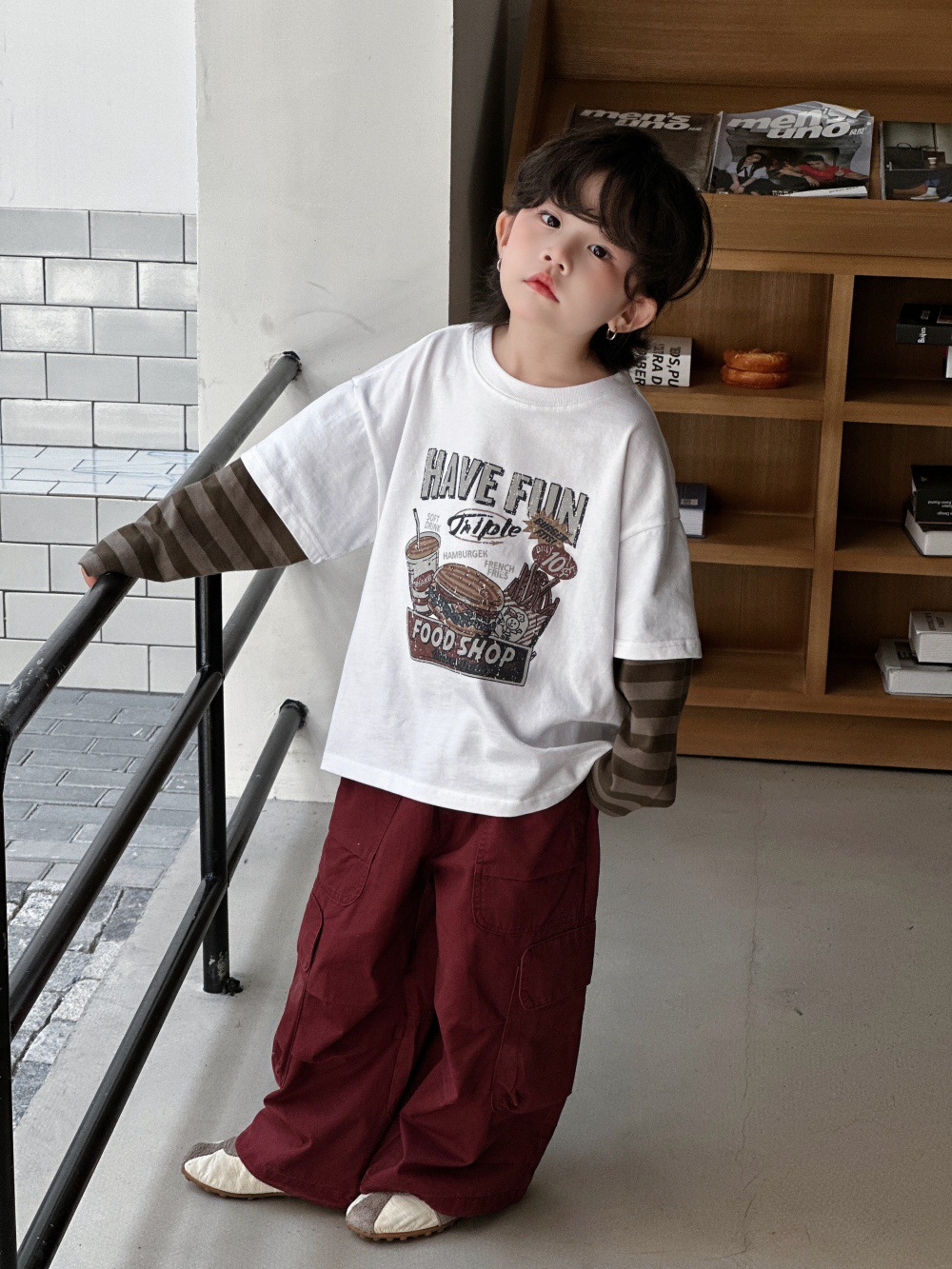 【90-150】カジュアル ゆったり ボトムス パンツ - 画像 (4)