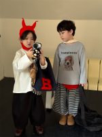 【100-160】 犬柄 プリント トップス 長袖Tシャツ - 画像 (6)