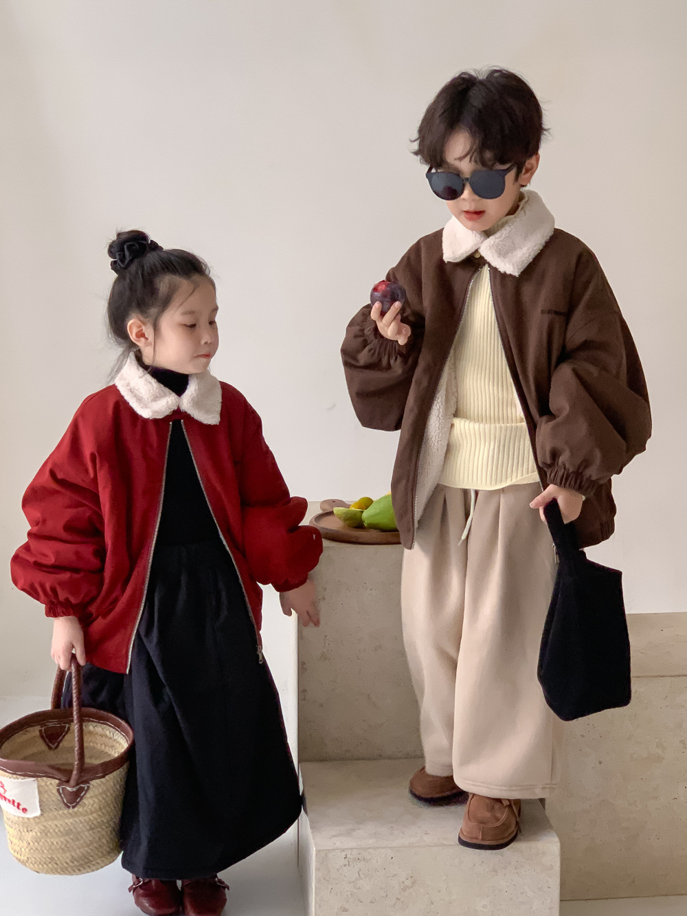 【90-150】新作 厚手 無地 ジャケット - 画像 (3)