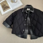 【90-140】 レイヤード あったか POLOネック アウター - 画像 (3)