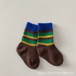 【GOODS】 カラー切り替え ボーダー ソックス - 画像 (7)