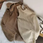 【80-130】 レトロ シンプル サロペット - 画像 (2)