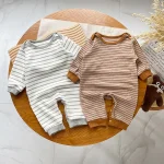 【66-90】 ボーダー ロンパース - 画像 (7)