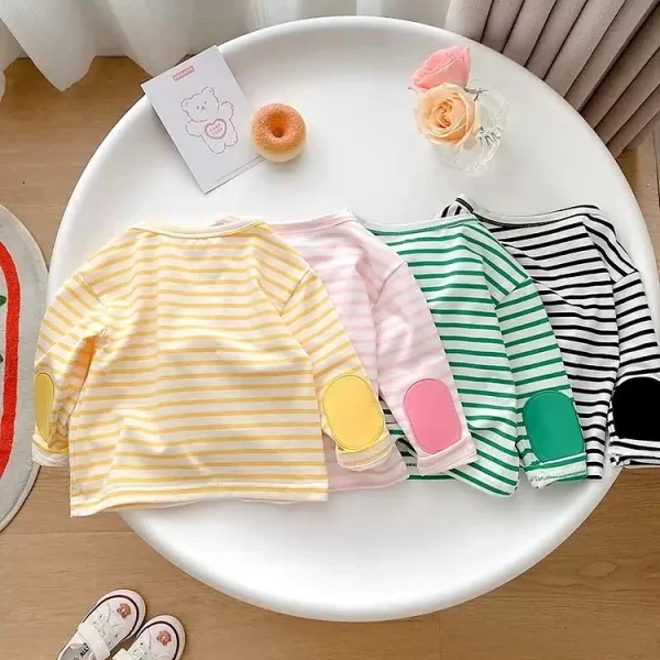 【73-110cm】 ボーダー シャツ