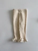 【73-110】レース リボン リブ レギンス - 画像 (4)