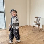 【80-130】 ボーダー カーディガン - 画像 (7)