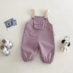 【73-120】 ポケット付き シンプル サロペット - 画像 (9)