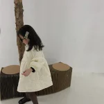 【90-140】 フラワーキルティング ロング コート - 画像 (6)