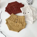 【73-110】フリルニットかぼちゃ パンツ - 画像 (3)