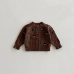 【66-100】 可愛い 刺しゅう カーディガン - 画像 (9)