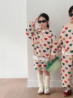 【90-150】ハート姉妹兄弟コーデ セットアップ - 画像 (13)