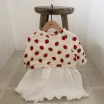 【73-120】いちごORノーカラー ワンピース - 画像 (5)