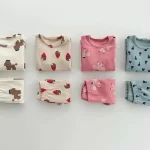 【80-130】 クールネック 動物柄 ルームウェア - 画像 (2)