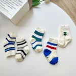 【GOODS】 韓国風 英字ボーダー ソックス 5点セット - 画像 (11)