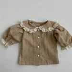 【73-120】 丸襟レース シャツ - 画像 (7)