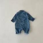 【66-100】 ポケット ポロ デニム オールインワン - 画像 (7)
