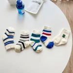 【GOODS】 韓国風 英字ボーダー ソックス 5点セット - 画像 (12)