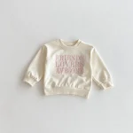 【80-130】 英字刺繍 トレーナー - 画像 (3)