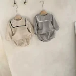 【66-90】 セーラー風 スクエア襟 セットアップ - 画像 (4)