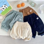 【80-120】 シンプルコーデュロイ パンツ - 画像 (4)