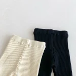 【66-100】 ボンボン付き カラー切り替え レギンス - 画像 (12)