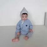 【66-90】 ハート刺しゅう ロンパース - 画像 (10)