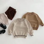 【80-130】 フロントポケットコーデュロイ サロペット OR セーター - 画像 (11)
