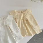【73-100】 フリル丸襟 シャツ - 画像 (4)