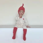【66-90】 ハート刺しゅう ロンパース - 画像 (13)