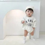 【66-90】熊柄 ロンパース - 画像 (10)