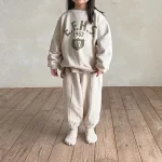 【73-120】 英字プリントカジュアル セットアップ - 画像 (6)