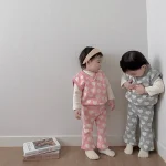 【80-120】ハート ベスト + パンツ セットアップ - 画像 (6)