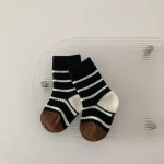 【GOODS】 韓国風 ボーダー ソックス - 画像 (7)