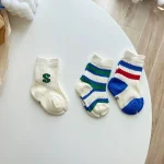 【GOODS】 韓国風 英字ボーダー ソックス 5点セット - 画像 (6)