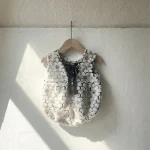 【66-90】 花模様 ロンパース - 画像 (5)