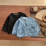 【73-110】 ポケット付き デニム アウター - 画像 (6)