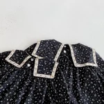 【66-140】 リボン 小花柄 ロンパース or ワンピース - 画像 (14)