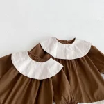 【66-100】 丸襟 ワンピース or ロンパース - 画像 (8)