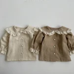 【73-120】 丸襟レース シャツ - 画像 (4)