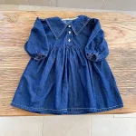 【80-150】 ビッグ襟 ワンピース or デニム シャツ - 画像 (12)