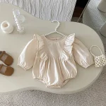 【66-110】 肩フリル ワンピース or ロンパース - 画像 (6)