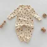 【66-100】 ヨーロッパ風 小花柄 オールインワン - 画像 (4)