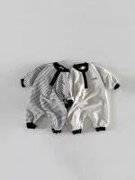 【66-90】 ボーダー オールインワン - 画像 (9)