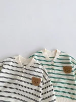 【73-110】熊ボーダー セットアップ - 画像 (9)