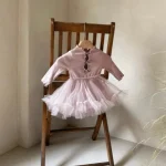 【66-90】 リボン チュール ワンピース - 画像 (8)