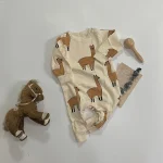 【66-100】アルパカ柄 オールインワン - 画像 (8)